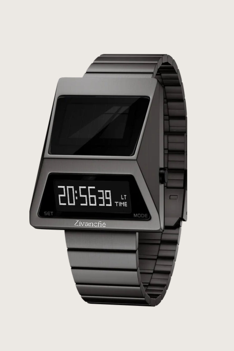 Moon Rover | Metallic Grey Digital watch