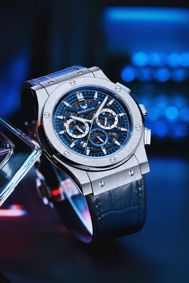 Frost Golden Warrior| Dark Blue Fully Automatic Watch| A Roerdum Edition