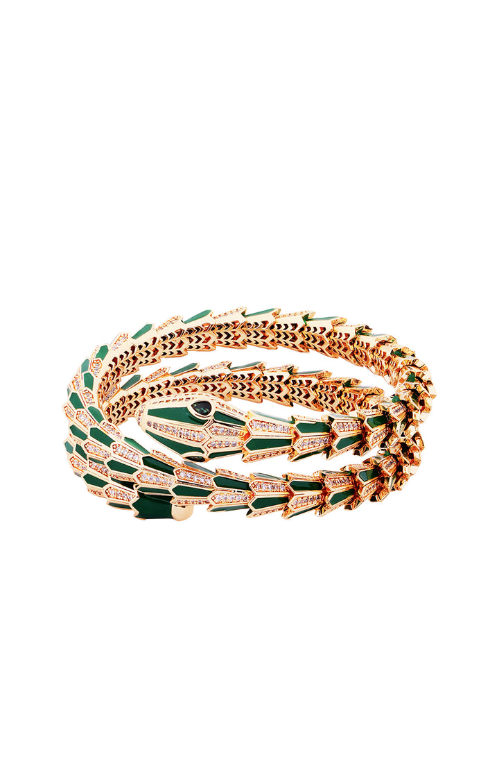 Golden Green Serpenti Bracelet