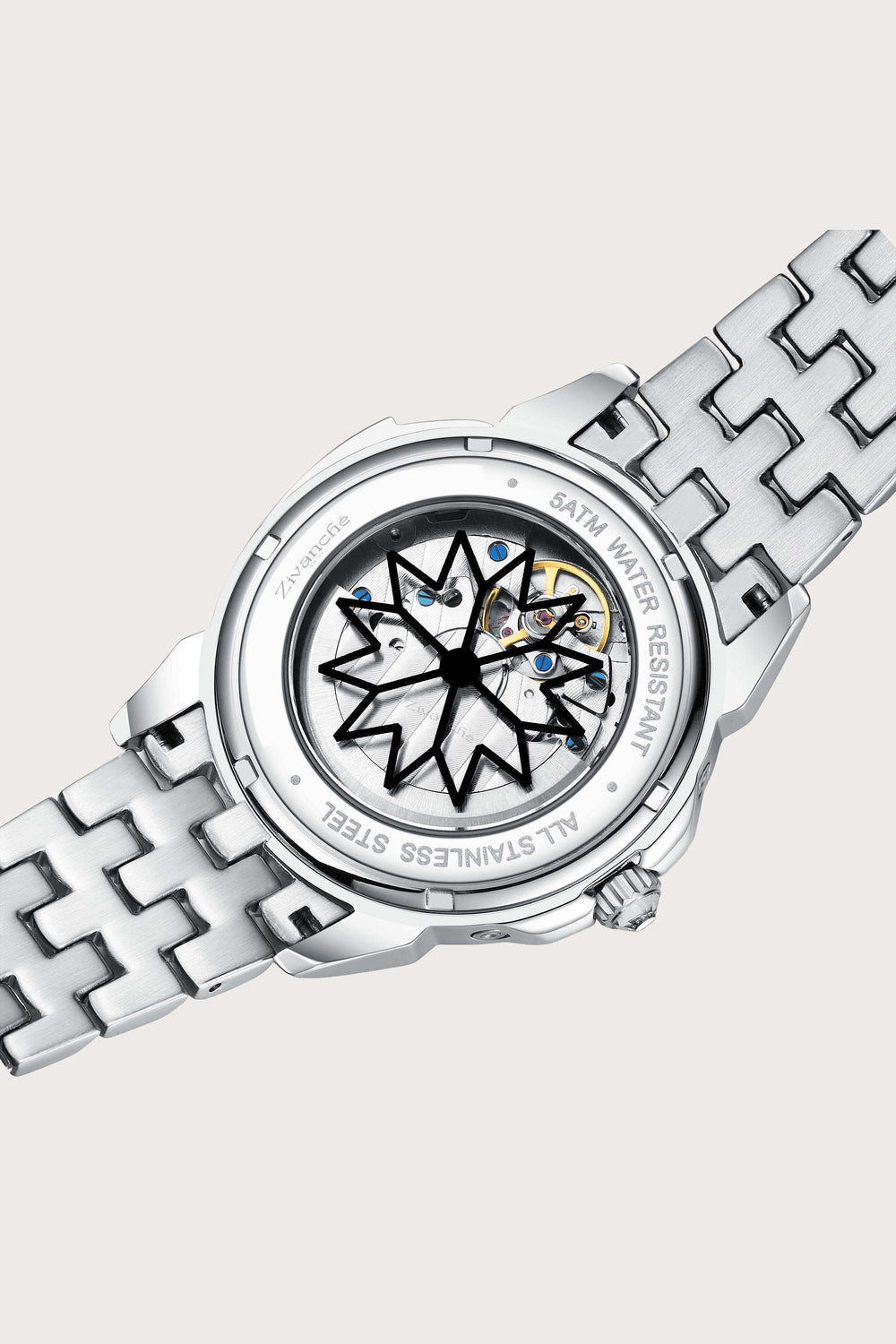 Sirius | Silver Blue Diamond Automatic Watch (43014175)