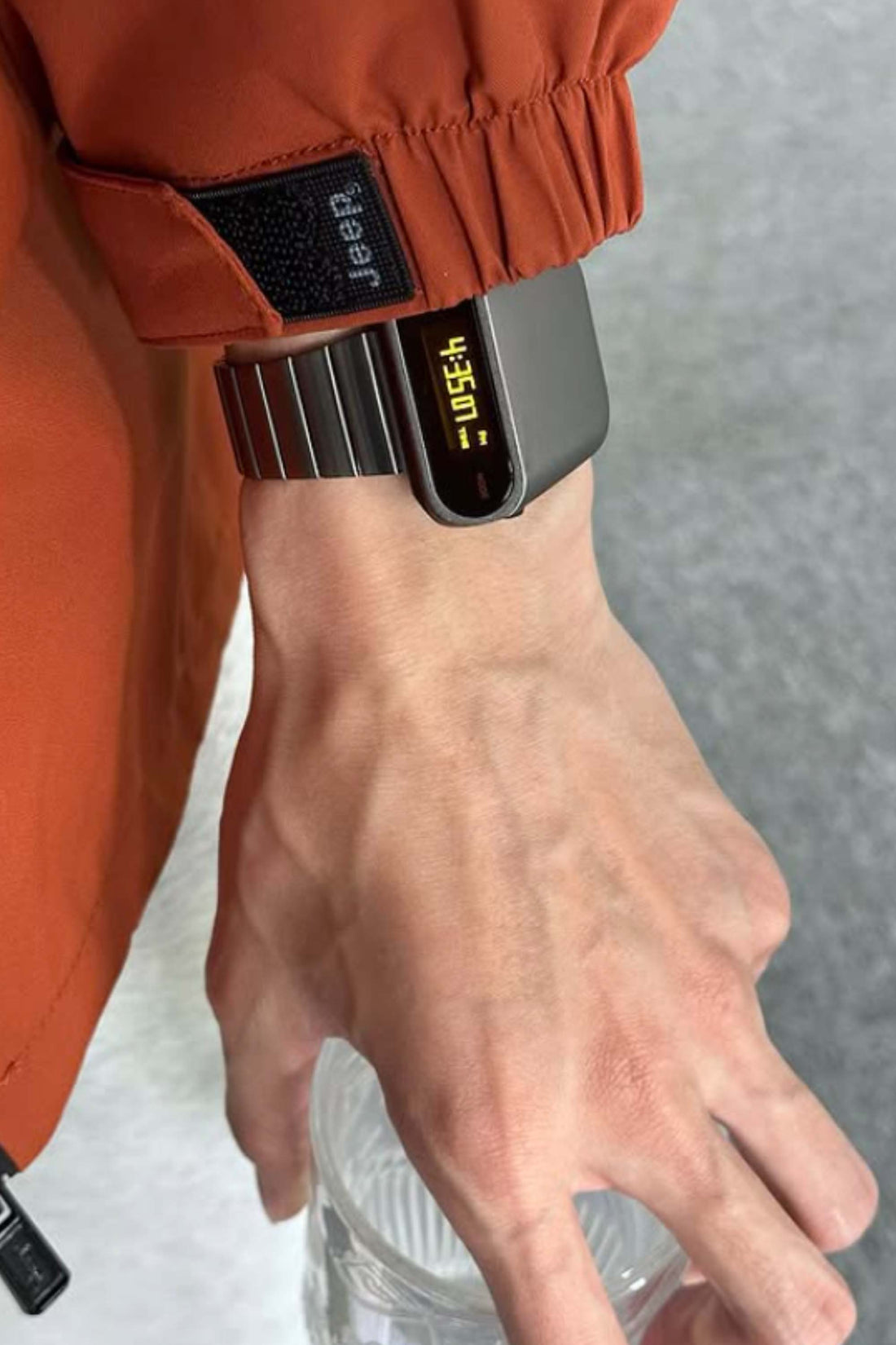 Gladiator | Metallic Grey Digital Watch