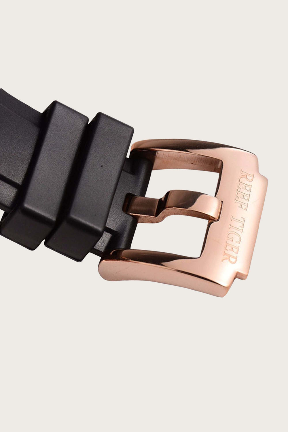 Reef Tiger | Black Rose Gold Automatic Watch