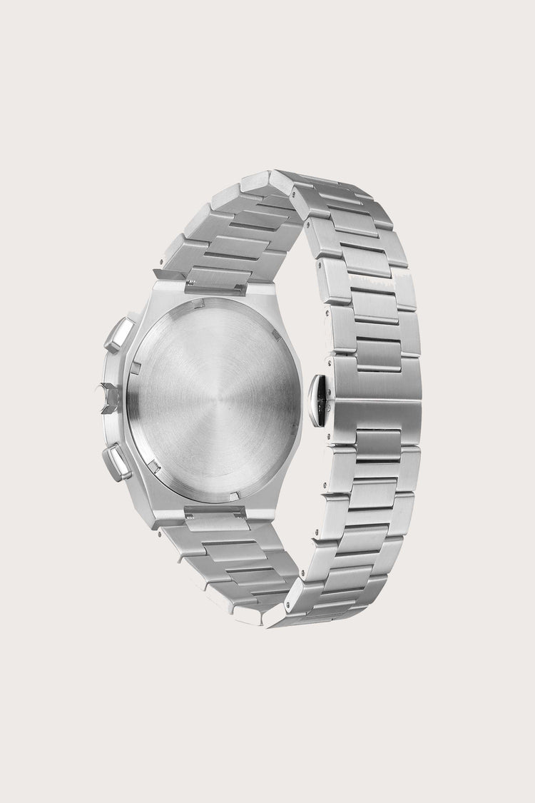 Apolo | Silver Black Chronograph Watch - (39907741)