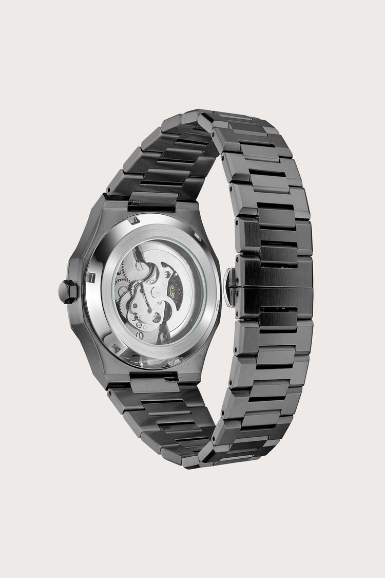 Python | Black Skeleton Dial Automatic Watch - (39936956)