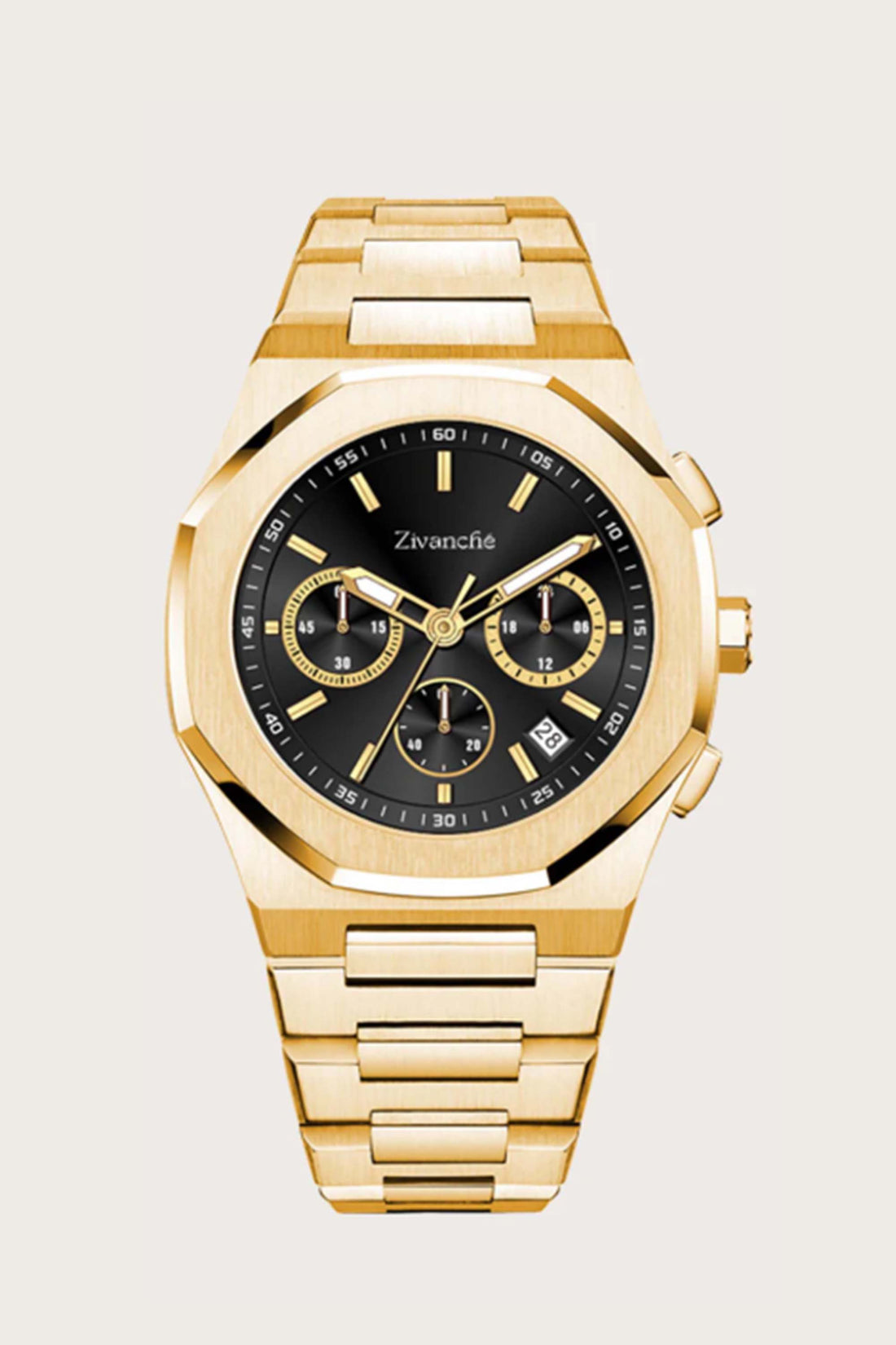 Apolo | Golden Black Chronograph Watch - (39936960)