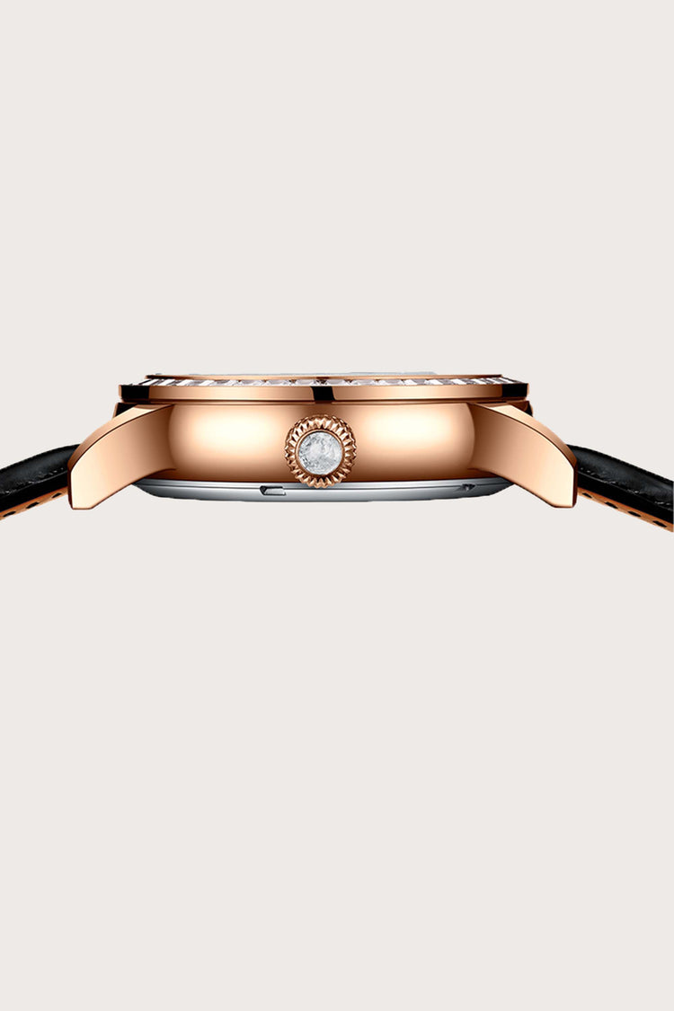 The Eye Of Power | Black Golden Automatic Watch | - (ZIVROEOPGLDBLK0019)