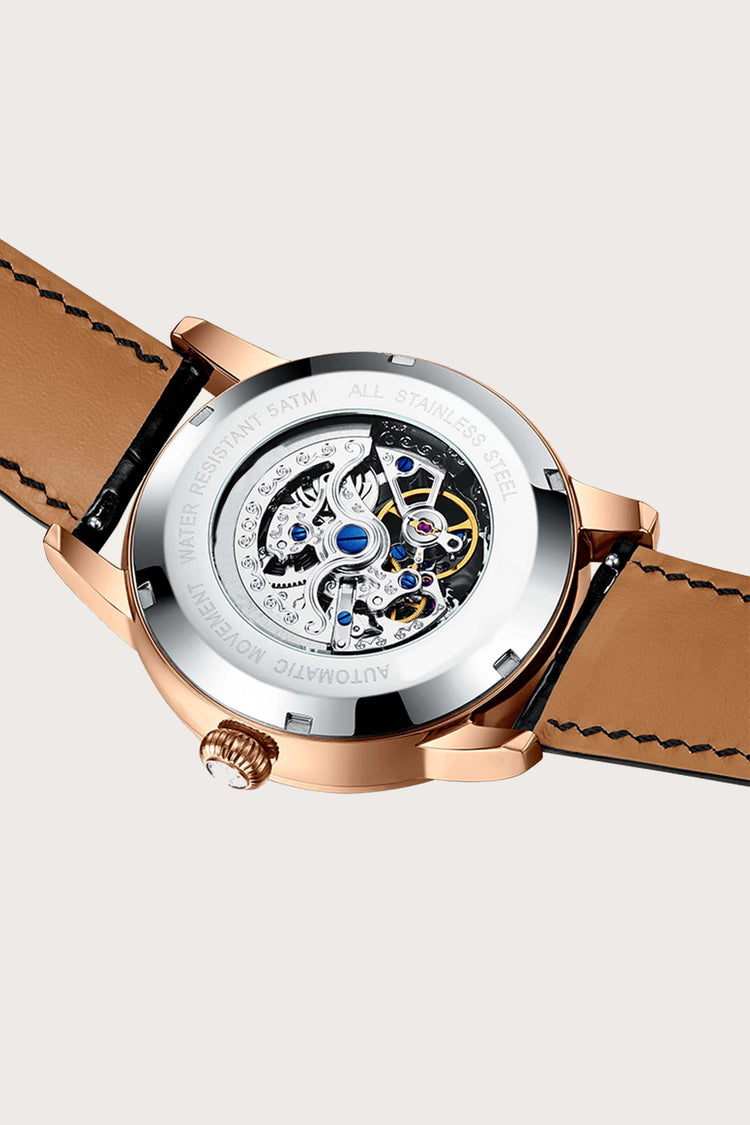 The Eye Of Power | Black Golden Automatic Watch | - (ZIVROEOPGLDBLK0019)