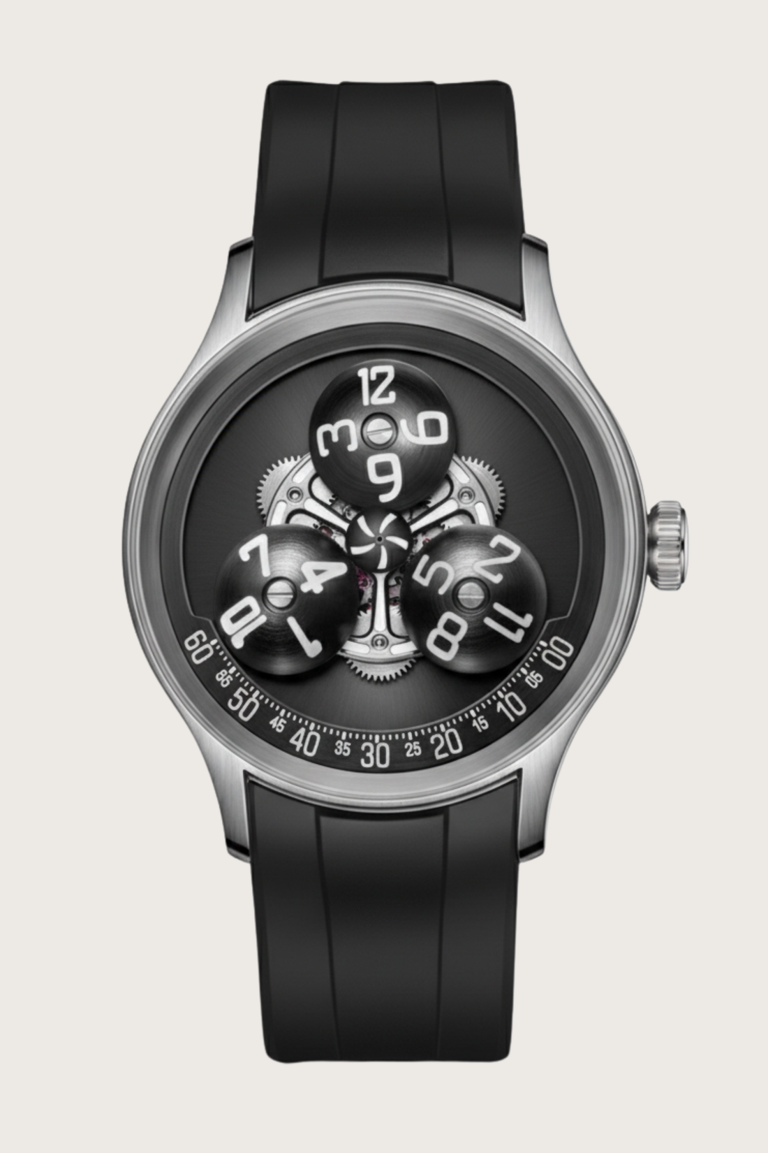 Trisphere Orbit | Black Mechanical Sculpture Edition Watch