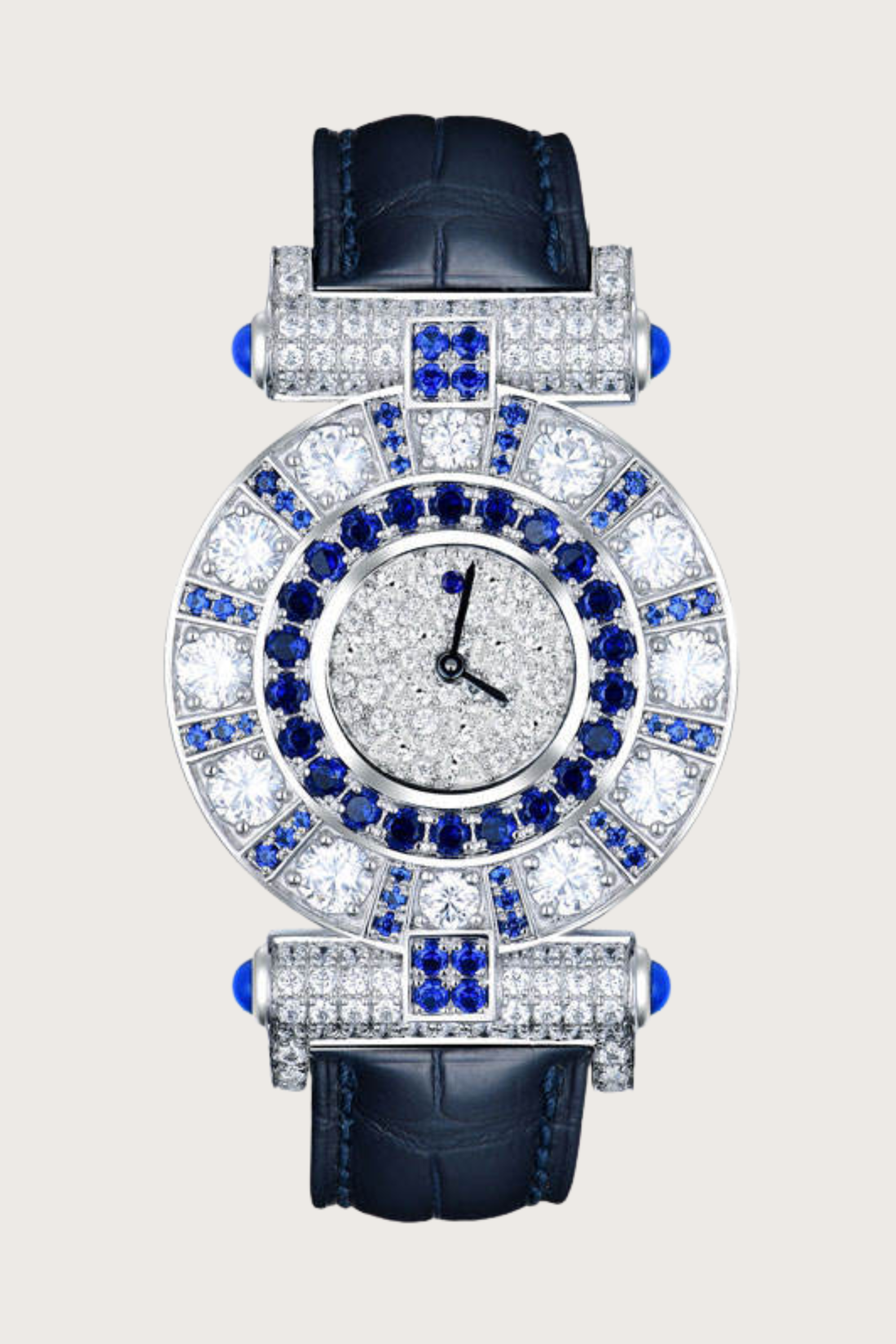 Zivanche Royal Sapphire Halo Diamond Watch