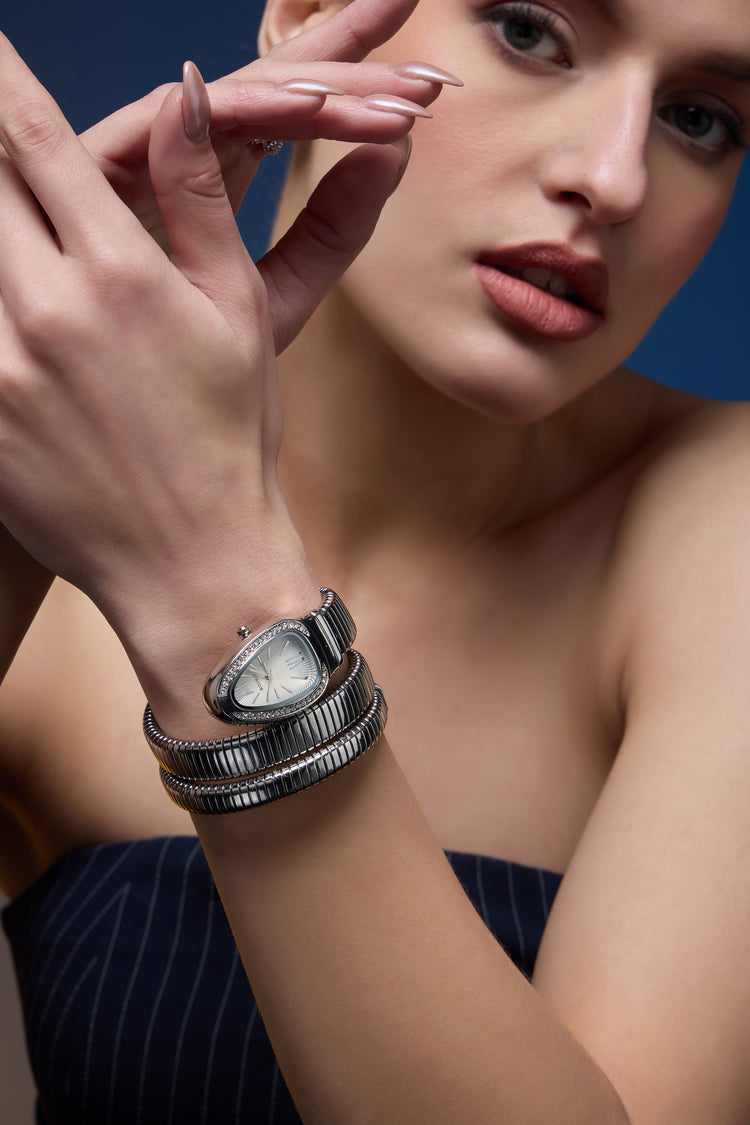 Le Serpent | Silver Cream Serpenti Watch | A Bovbo Edition Watch - (40765614)