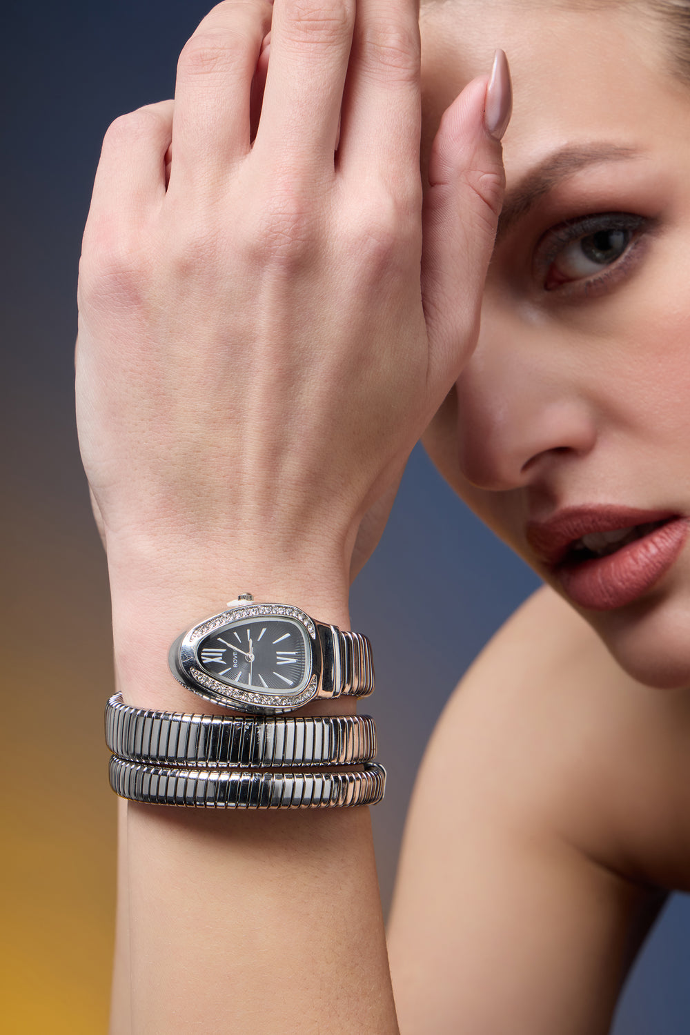 Le Serpent | Silver Black Dial Serpenti Watch | A Bovbo Edition Watch - (40342604)