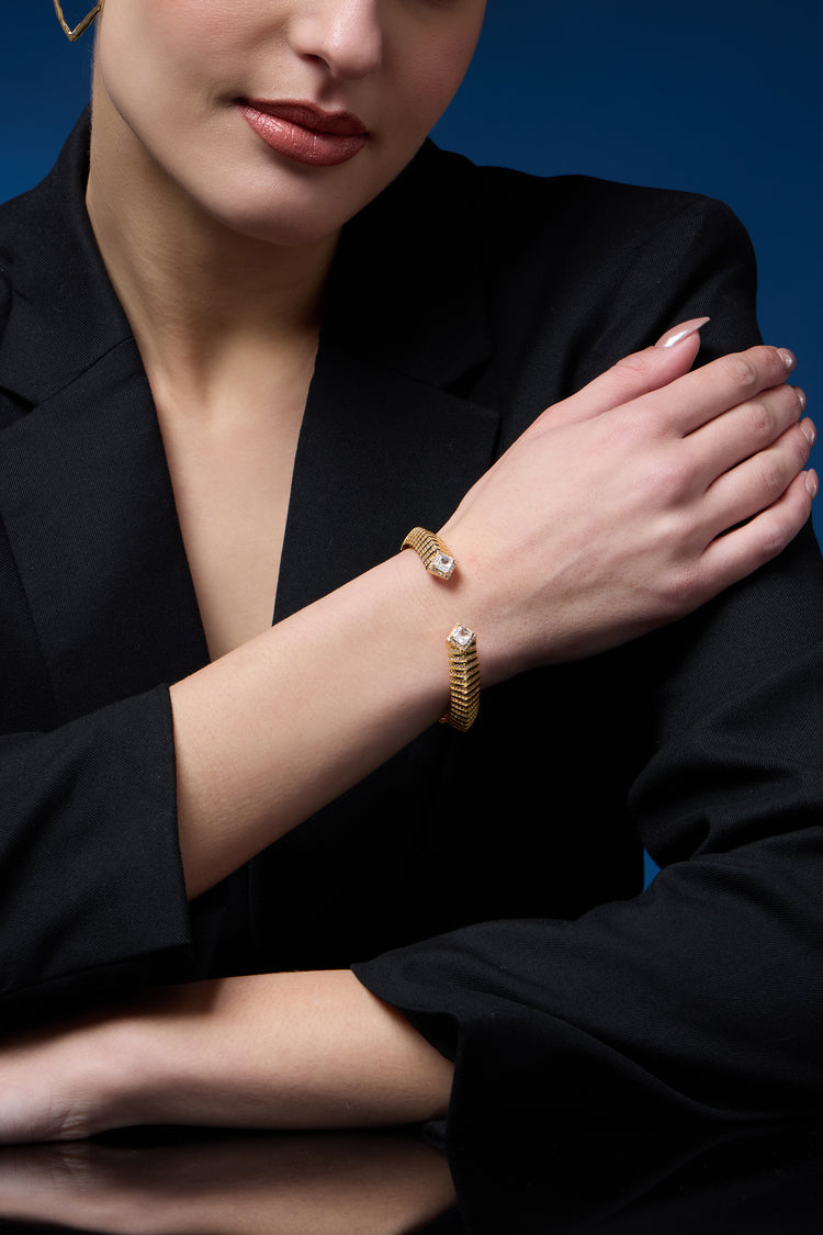 Ivory Gleam | Golden Diamond Tunes Bracelet