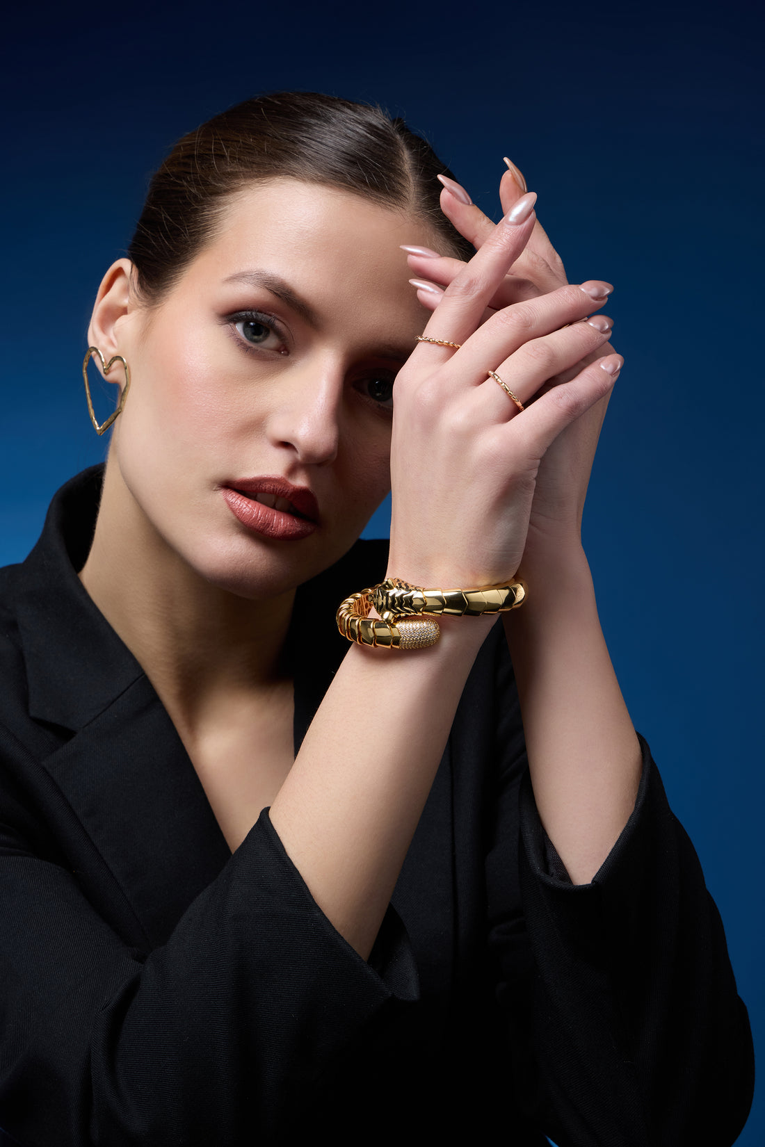 Gilded Tiger | Golden Black Bracelet