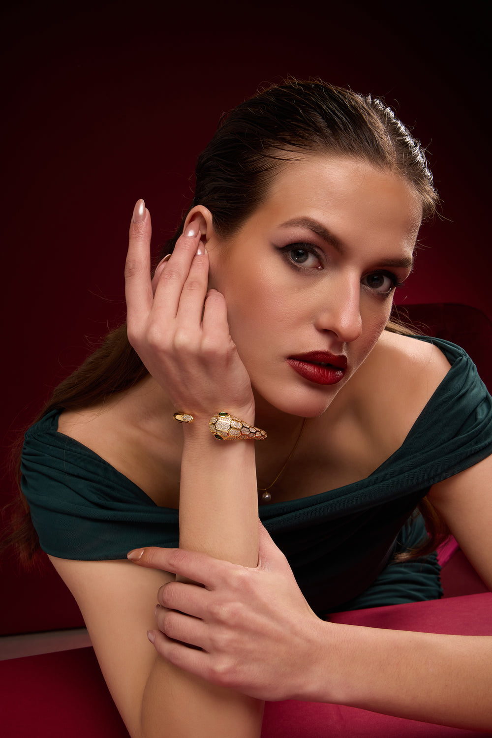 Lustrous Serpenti | Golden Bracelet