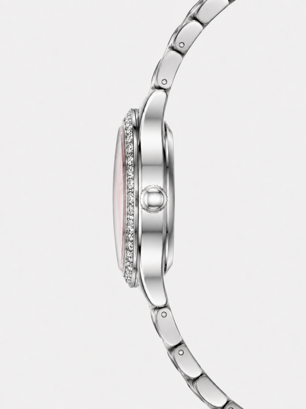 Stellar Grace Silver Pink Diamond Quartz edition Watch (44580767)