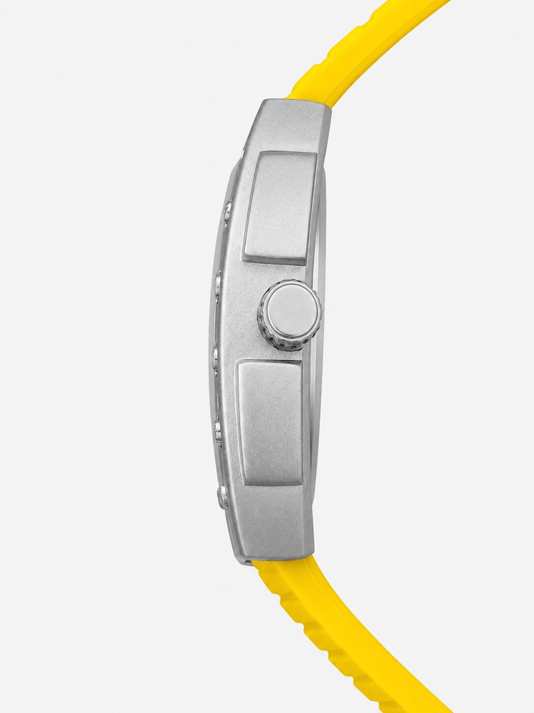 Hypervolt Silver Yellow Automatic Watch