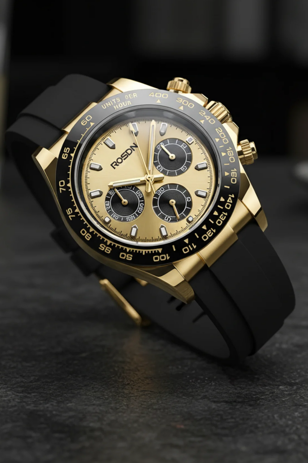 ROSDN Apex Gold Chronograph Watch