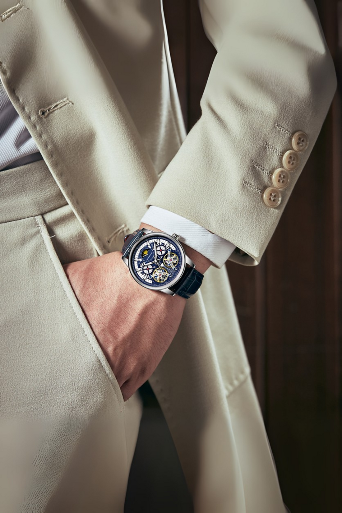 The Big Dipper-Dual Mass Flywheel| Dark Blue Fully Automatic Watch | A  Roerdum Edition