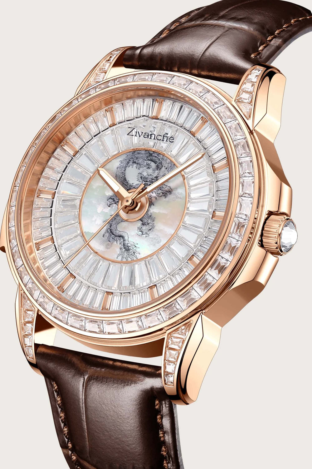 Master Series Zivanche Flying Dragon in the Sky Watch with Butterfly Buckle