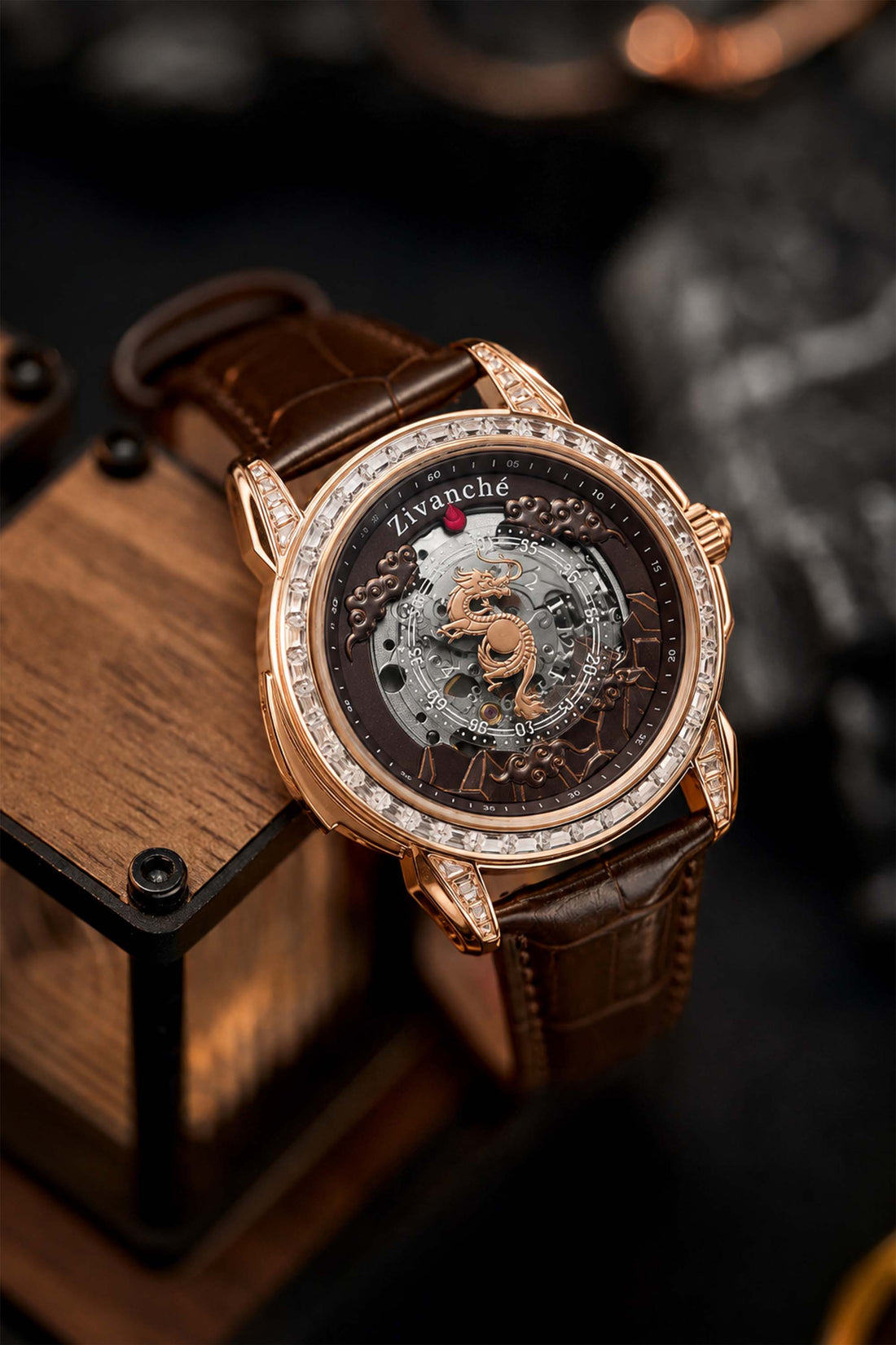 Draconis | Golden Brown Dragon Automatic Watch | A Mclaro Edition Watch (42637485)