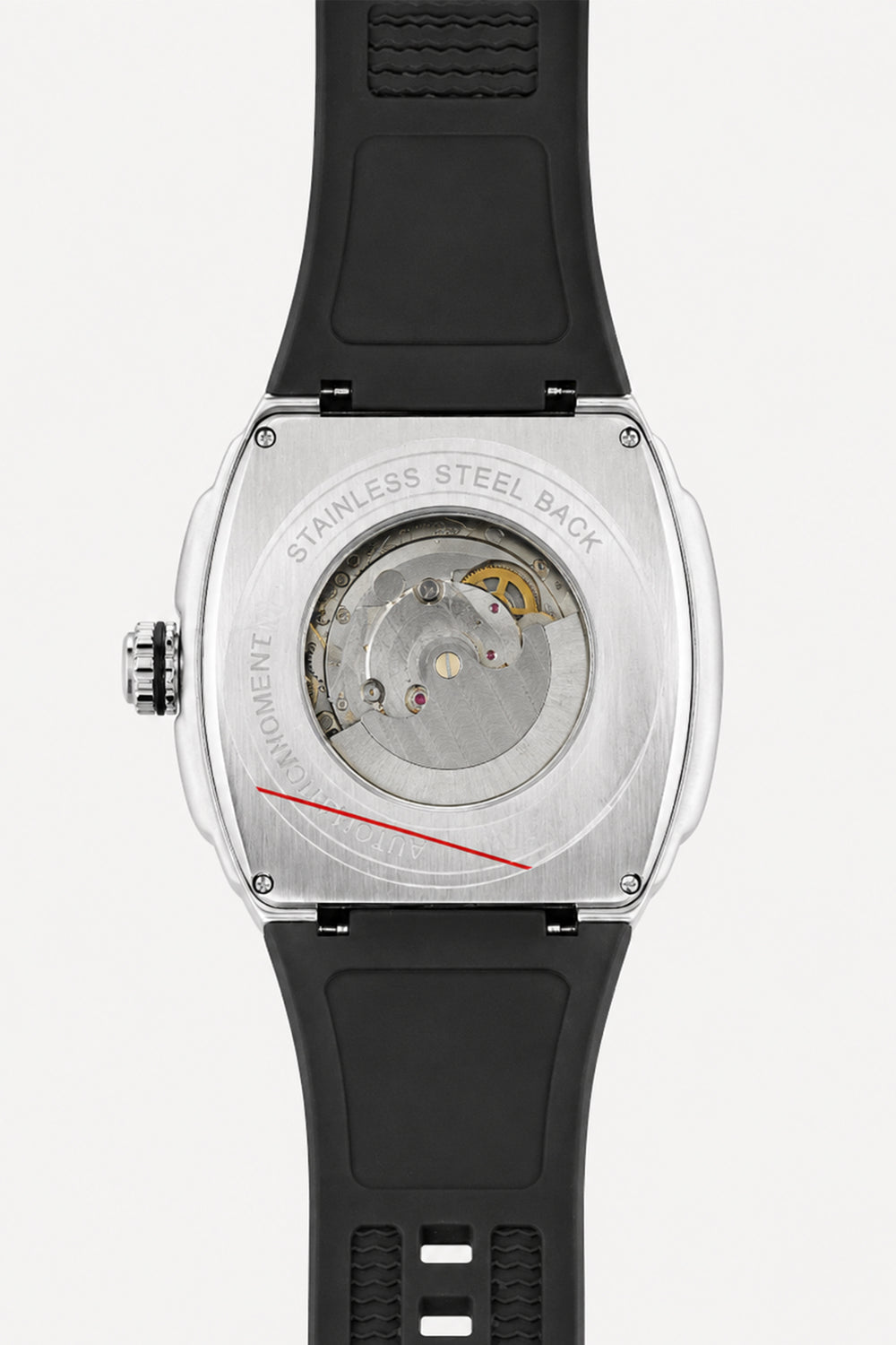 Crimson Orbit Silver Black Automatic  Watch (44658709)