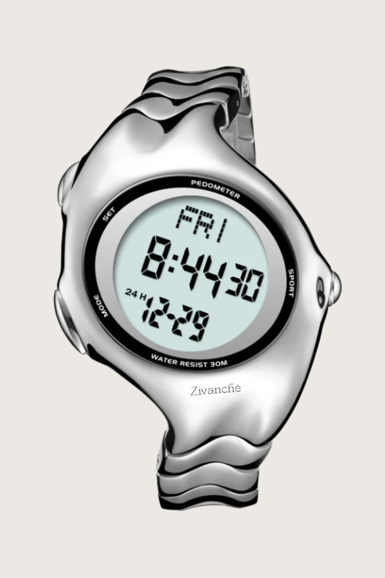 Terminator | Silver Digital Watch