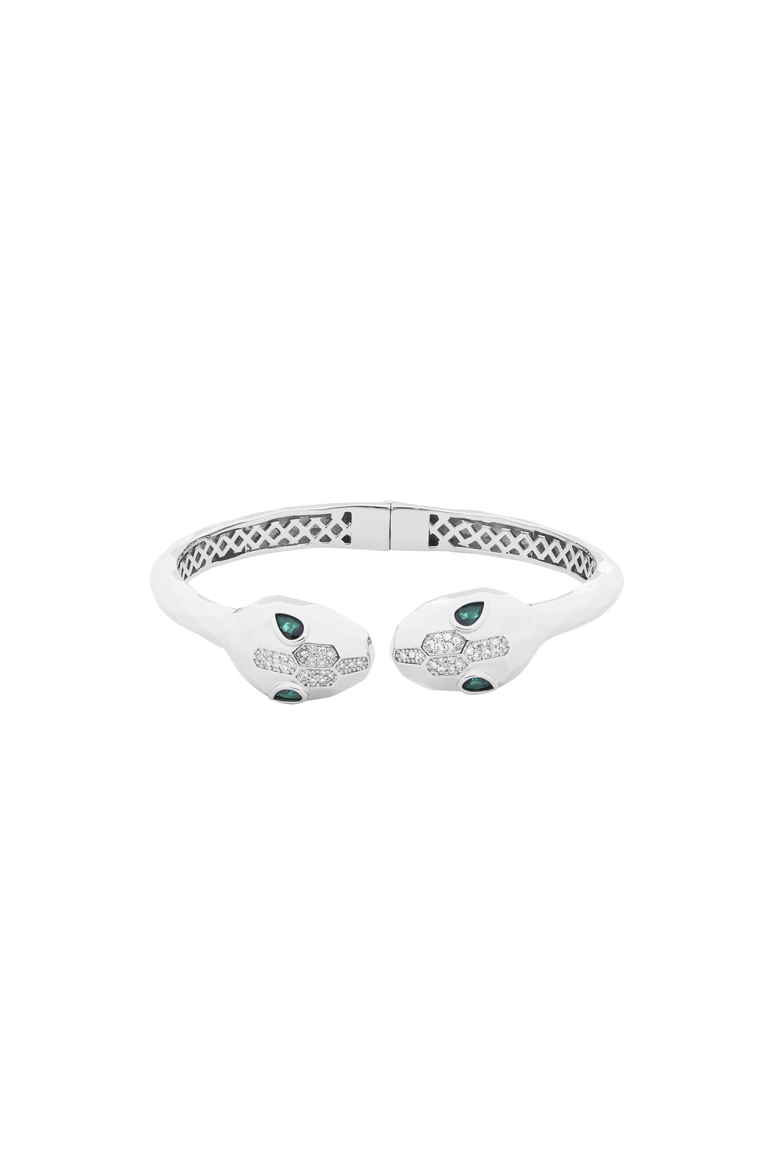 Silver Green Serpenti Bracelet