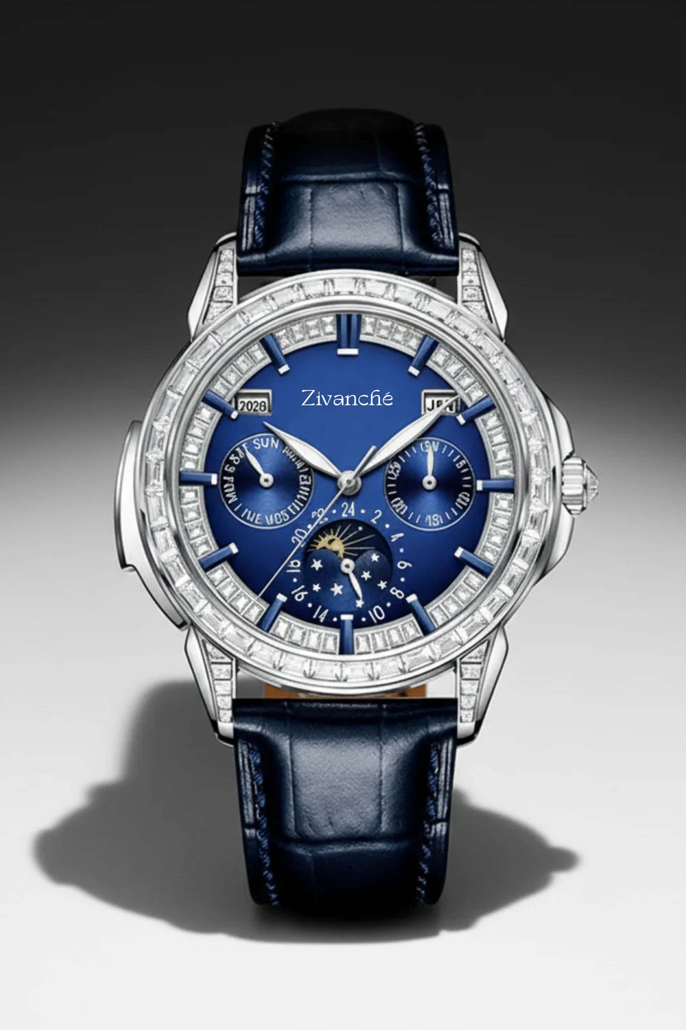 Astronaut Orbital Precision | Celestial Blue Dial Fully Automatic Watch Infinite Universe Series |A Mclaro Edition Watch (ZIVROAOPBLU0139)