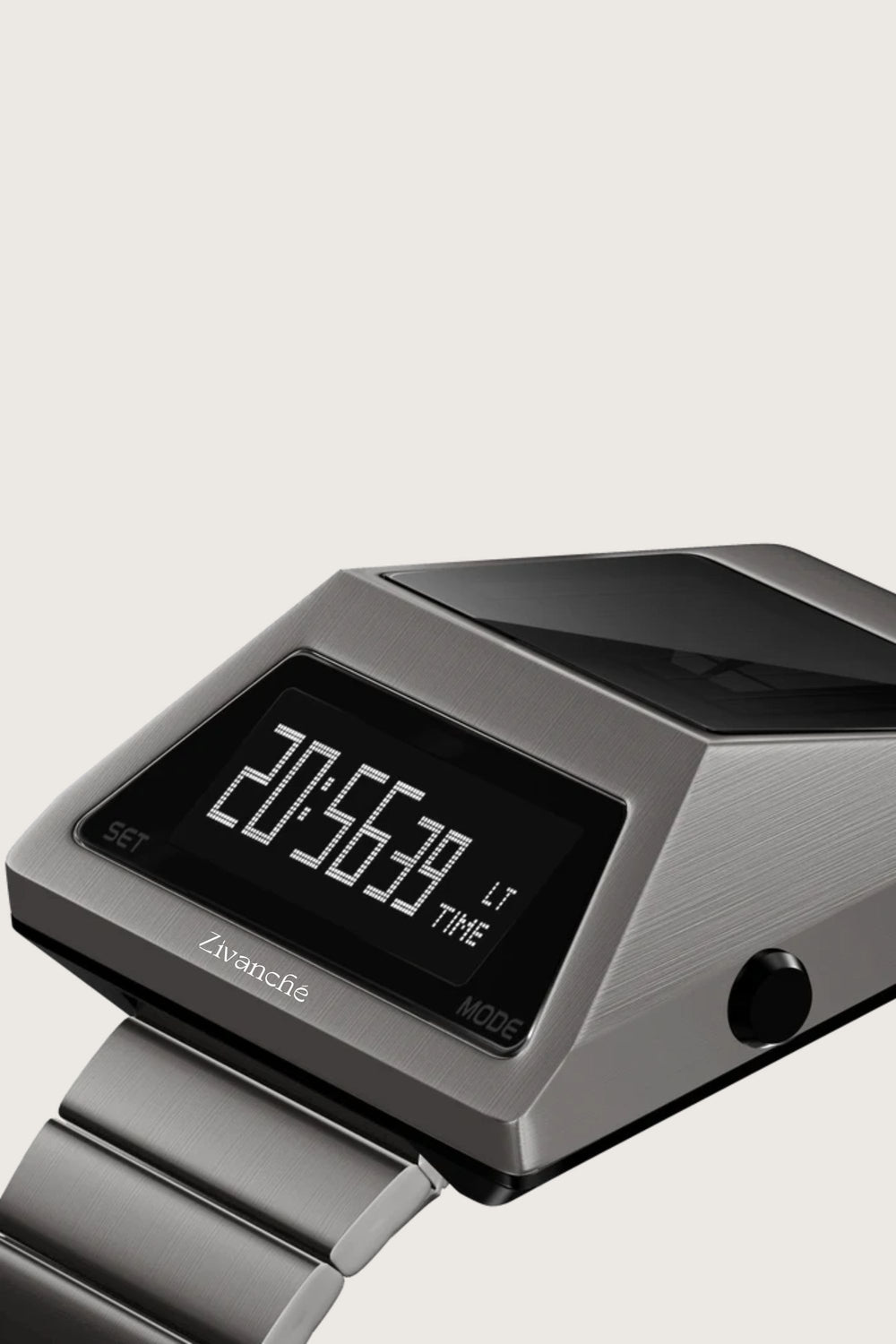 Moon Rover | Metallic Grey Digital watch