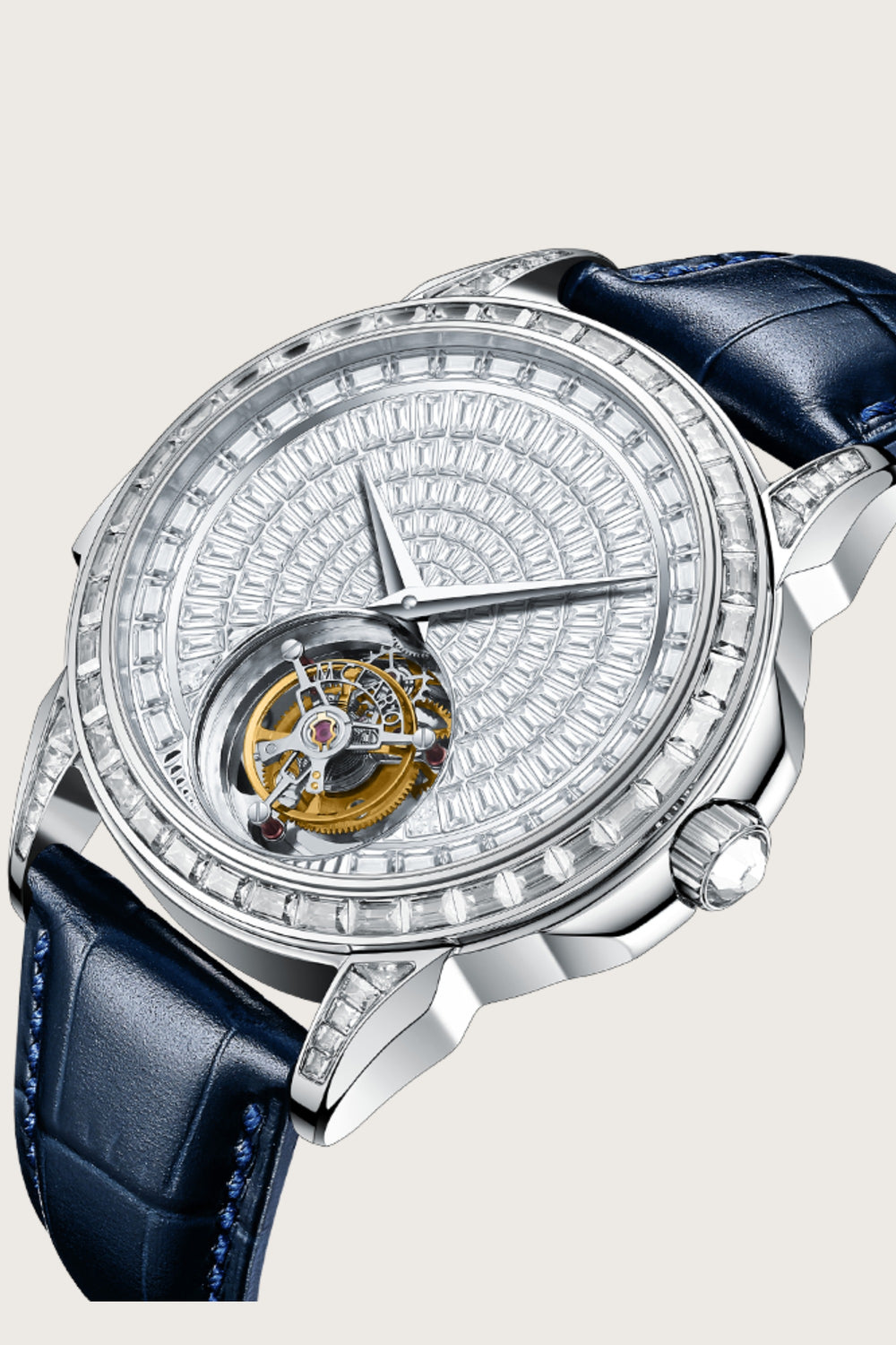 Master Series Zivanche Mclaro Edition Full Diamond-Tourbillon Watch