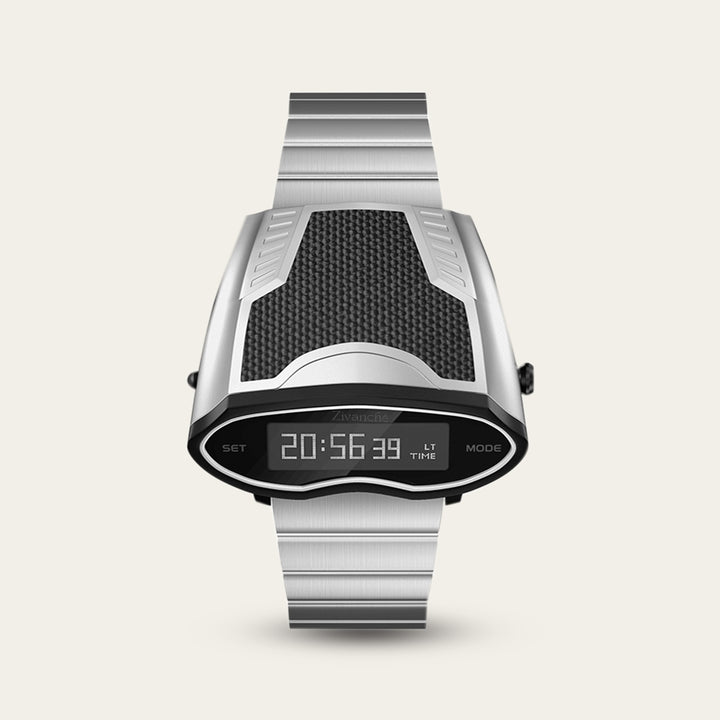 Rebscyan | Silver Digital Watch