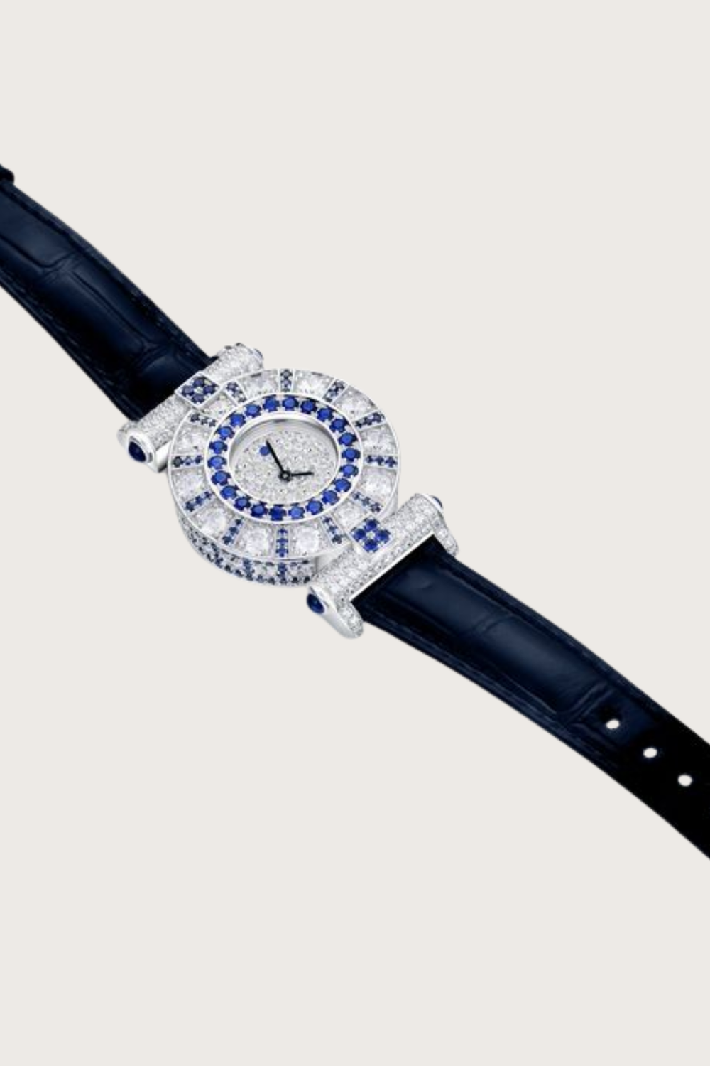 Zivanche Royal Sapphire Halo Diamond Watch