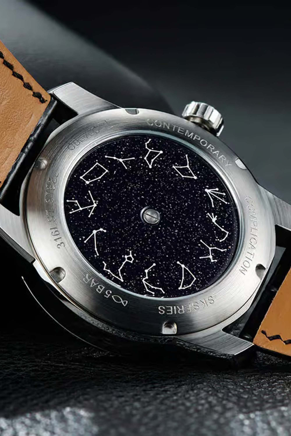 Orbital Chronos | Black Silver Mechanical Watch