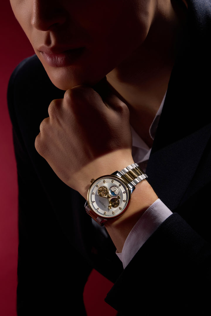 Louisepoch | Golden Diamond Watch