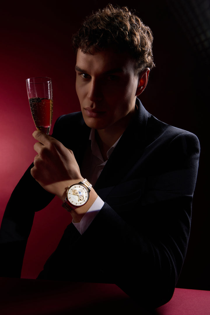 Louisepoch | Golden Diamond Watch