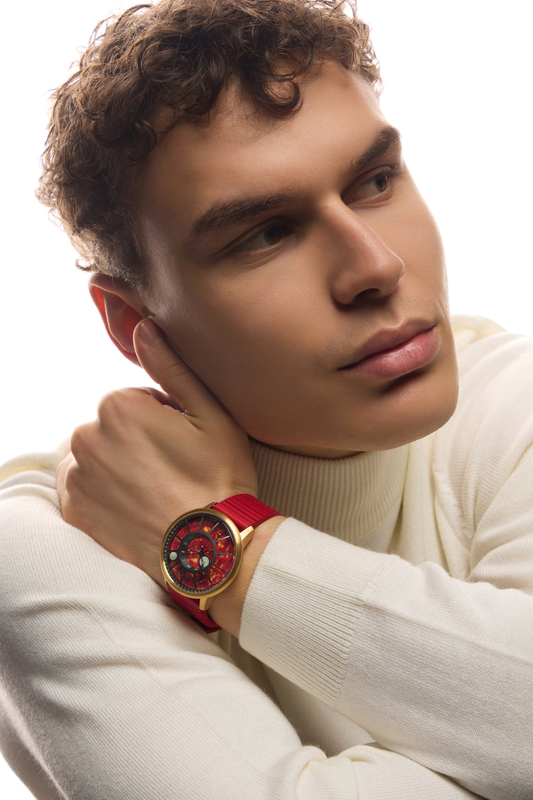 DALKOMM | RED  MOVEMENT WATCH - (40342606)