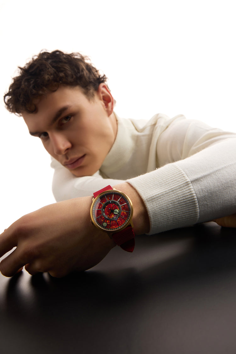 DALKOMM | RED  MOVEMENT WATCH - (40342606)
