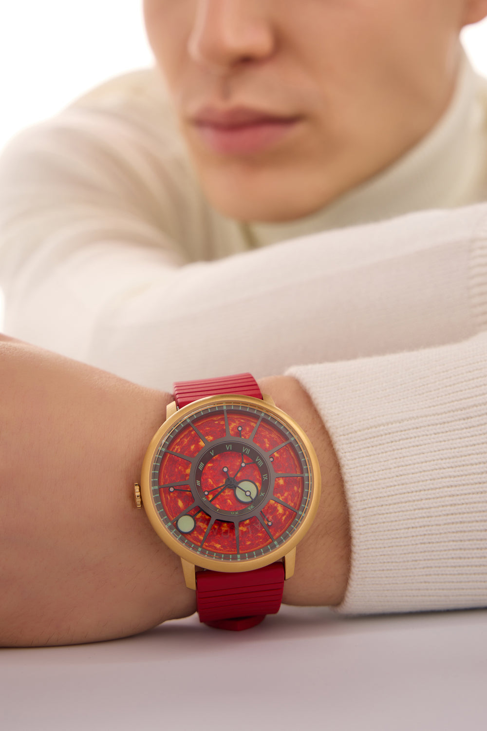 DALKOMM | RED  MOVEMENT WATCH - (40342606)