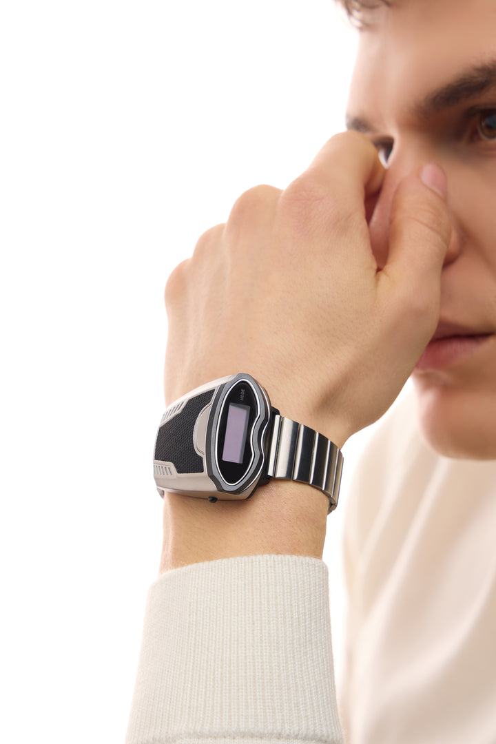 Stargazer | Silver Digital Watch