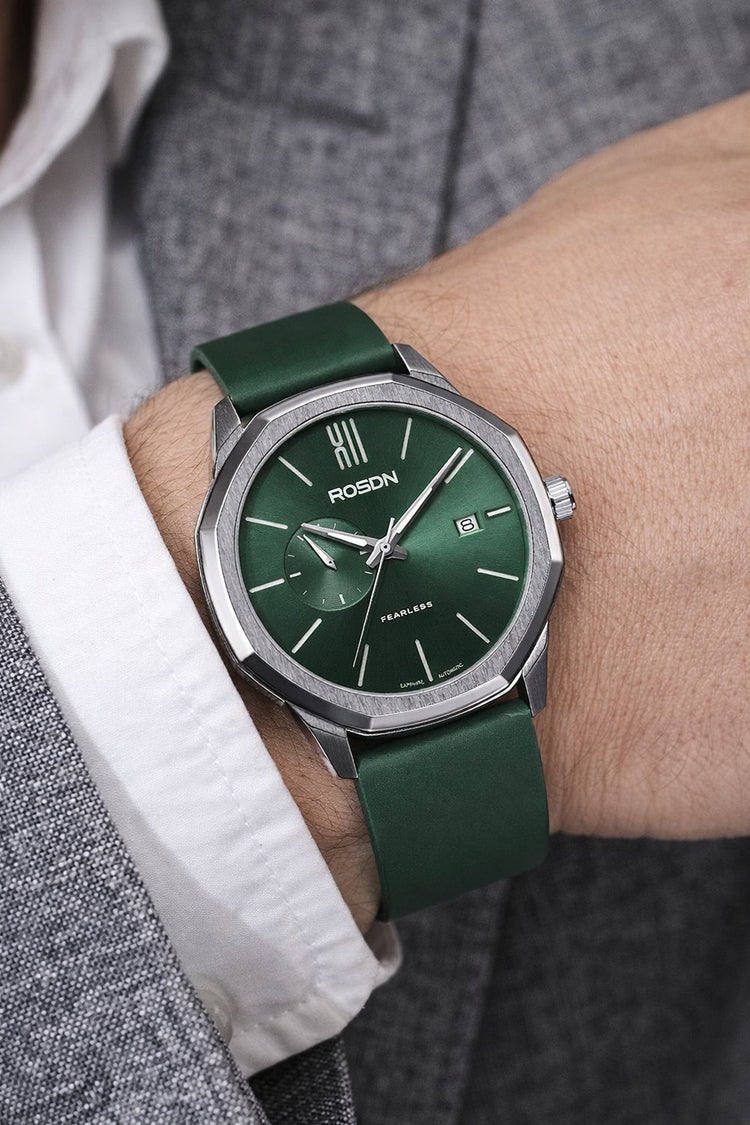 Verdant Steel | Rosdn Green Mechanical Watch