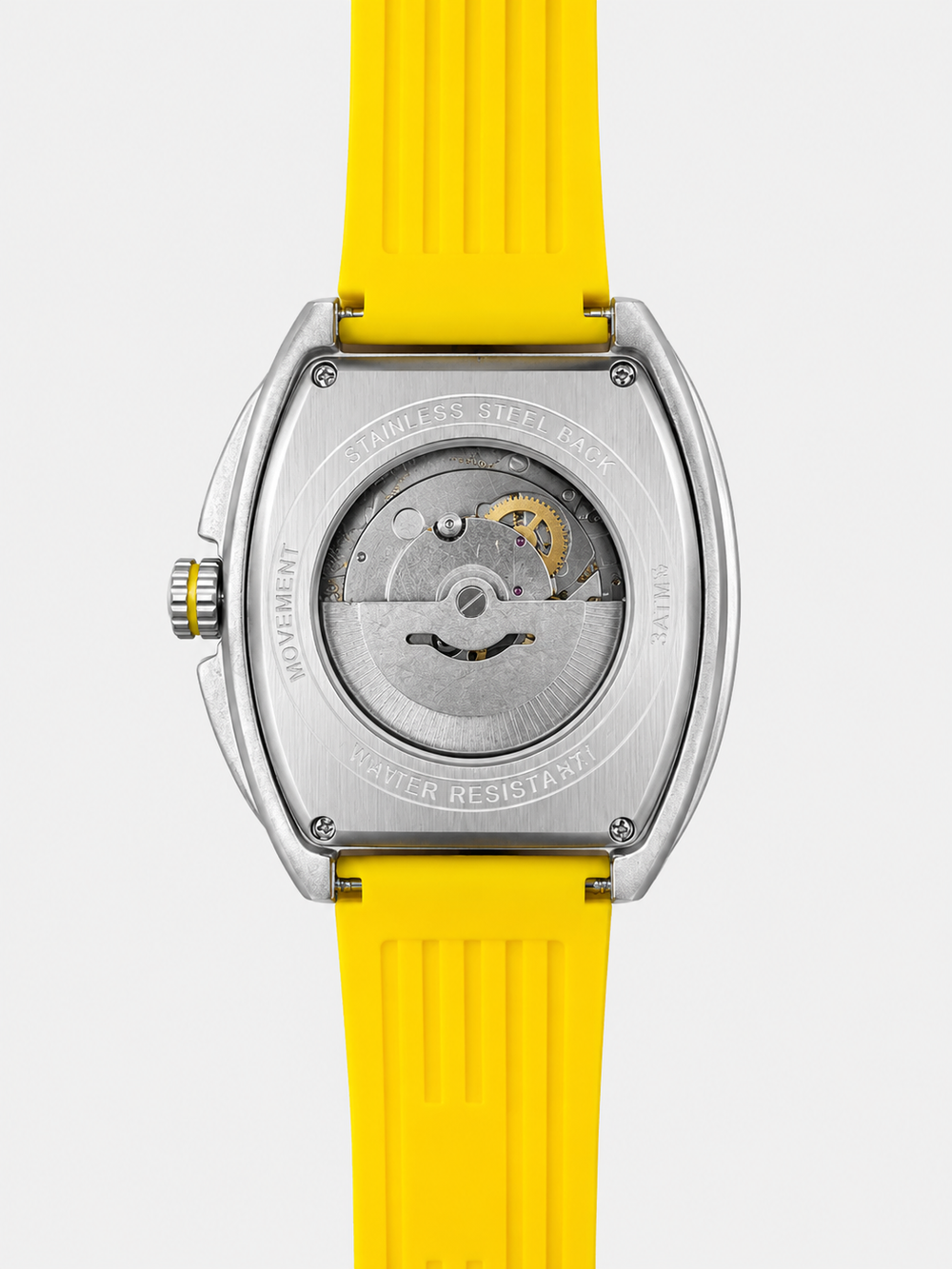 Hypervolt Silver Yellow Automatic Watch