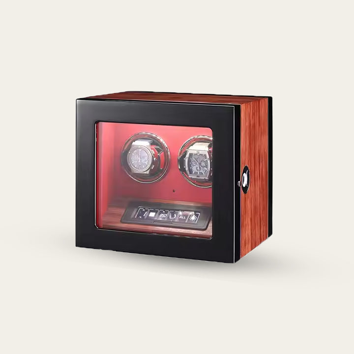 ZIVANCHE Luxury Wooden Watch Winder With LCD Touch Screen - 2 Epitopes