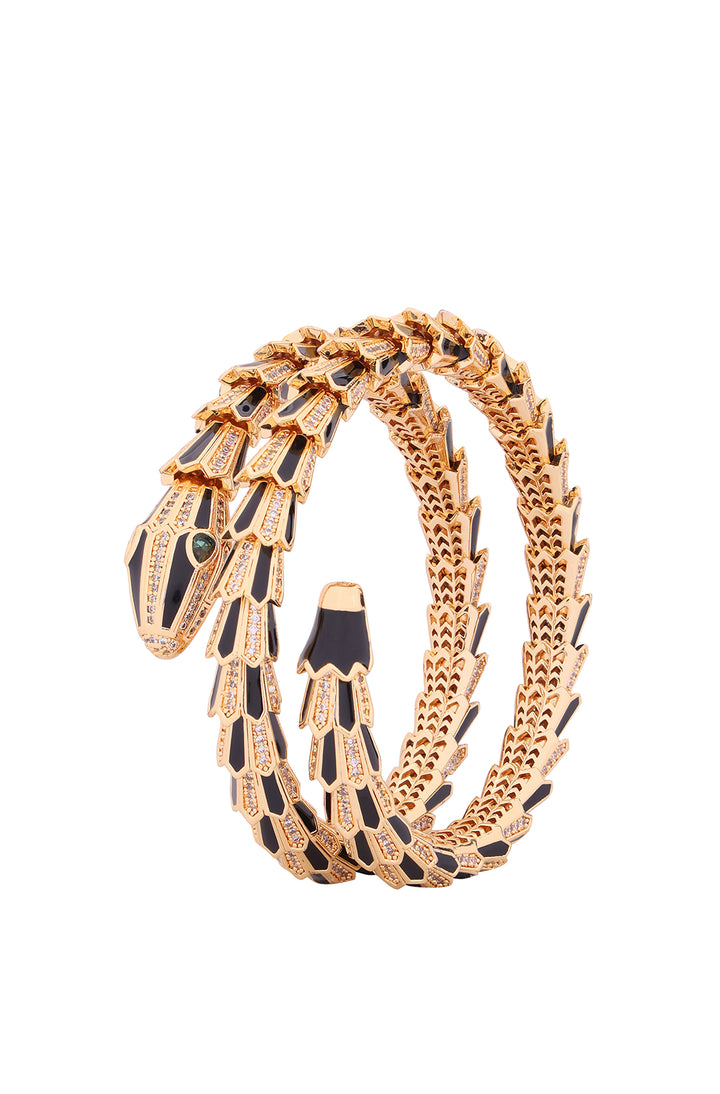 Golden Black Serpenti Bracelet