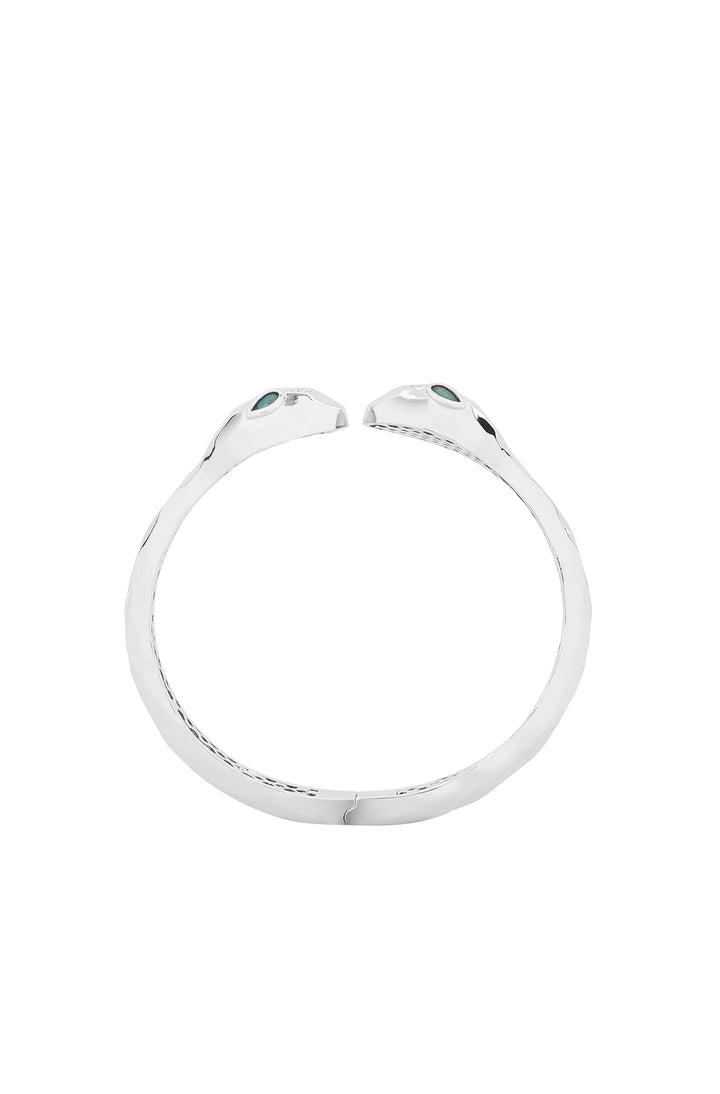 Silver Green Serpenti Bracelet