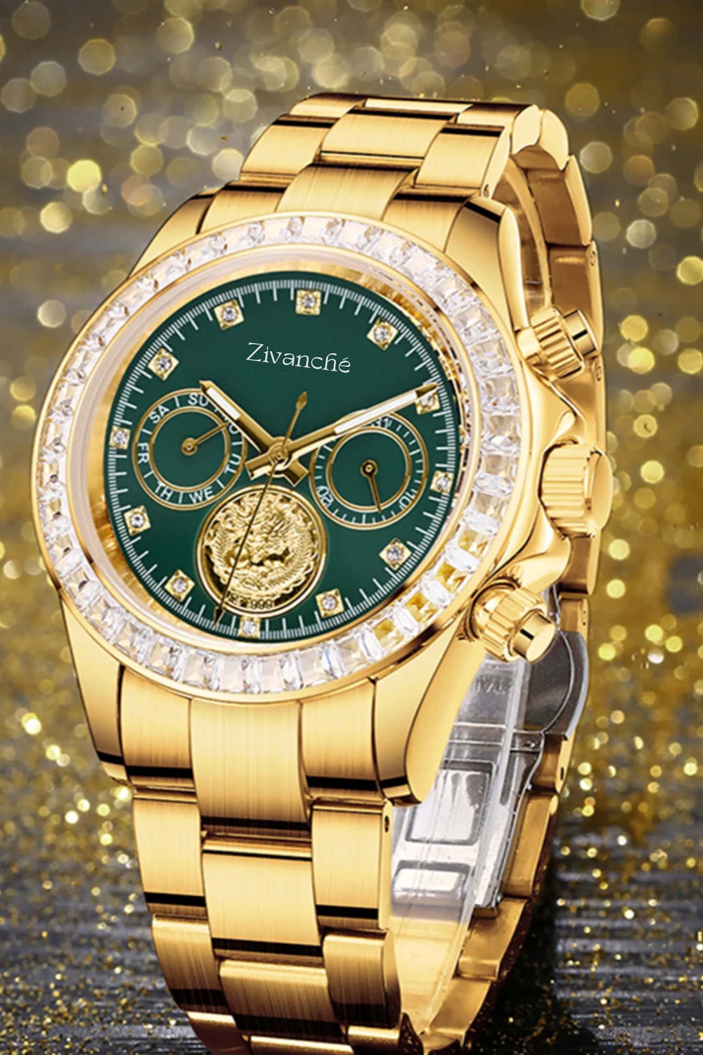 Chronoswissor | Golden Green Fully Automatic Watch| A Roerdum Edition (43014173)
