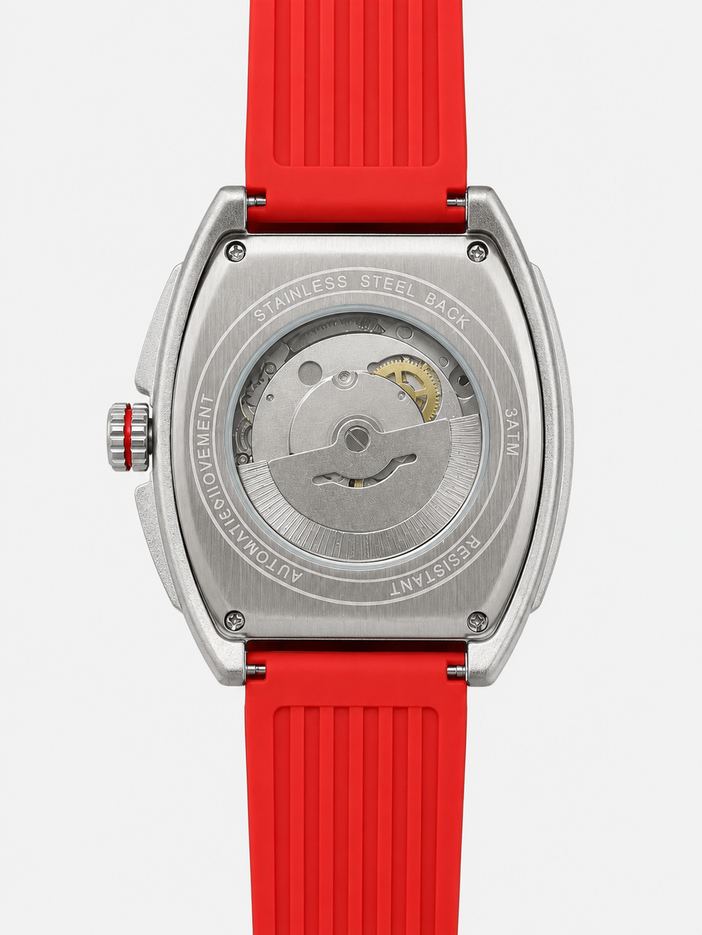 Hypervolt Silver Red Automatic Watch (44658703)