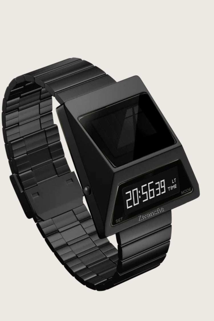 Moon Rover | Metallic Black Digital watch