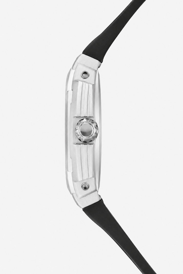Crimson Orbit Silver Black Automatic  Watch (44658709)