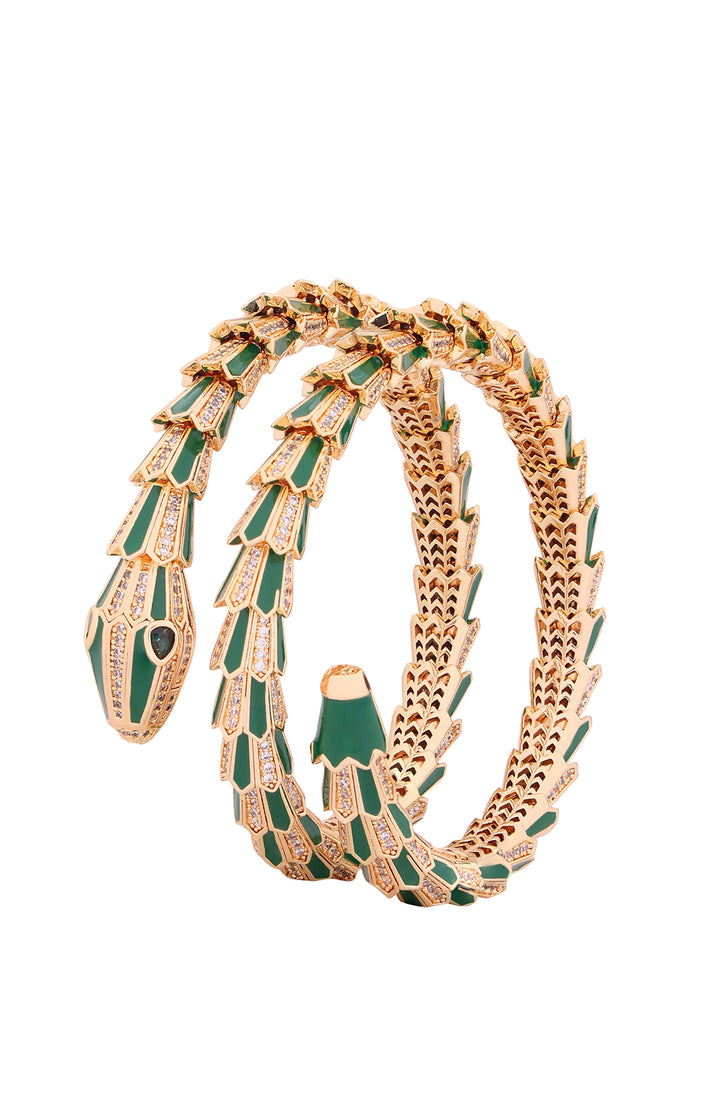 Golden Green Serpenti Bracelet