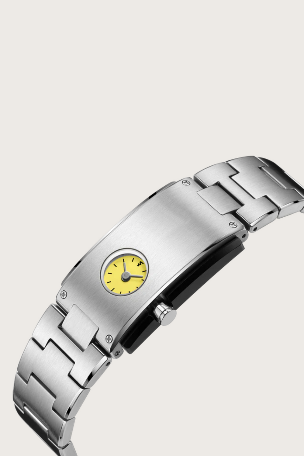 Luminare Edge | Silver Yellow Mechanical Movement - (39936975)